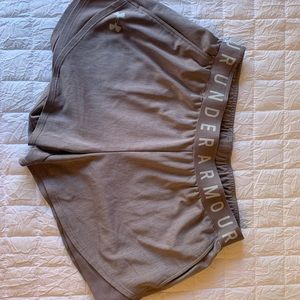 Grey UA shorts